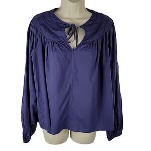 Universal Thread Peasant Top, Blue, Sz XS, NWT